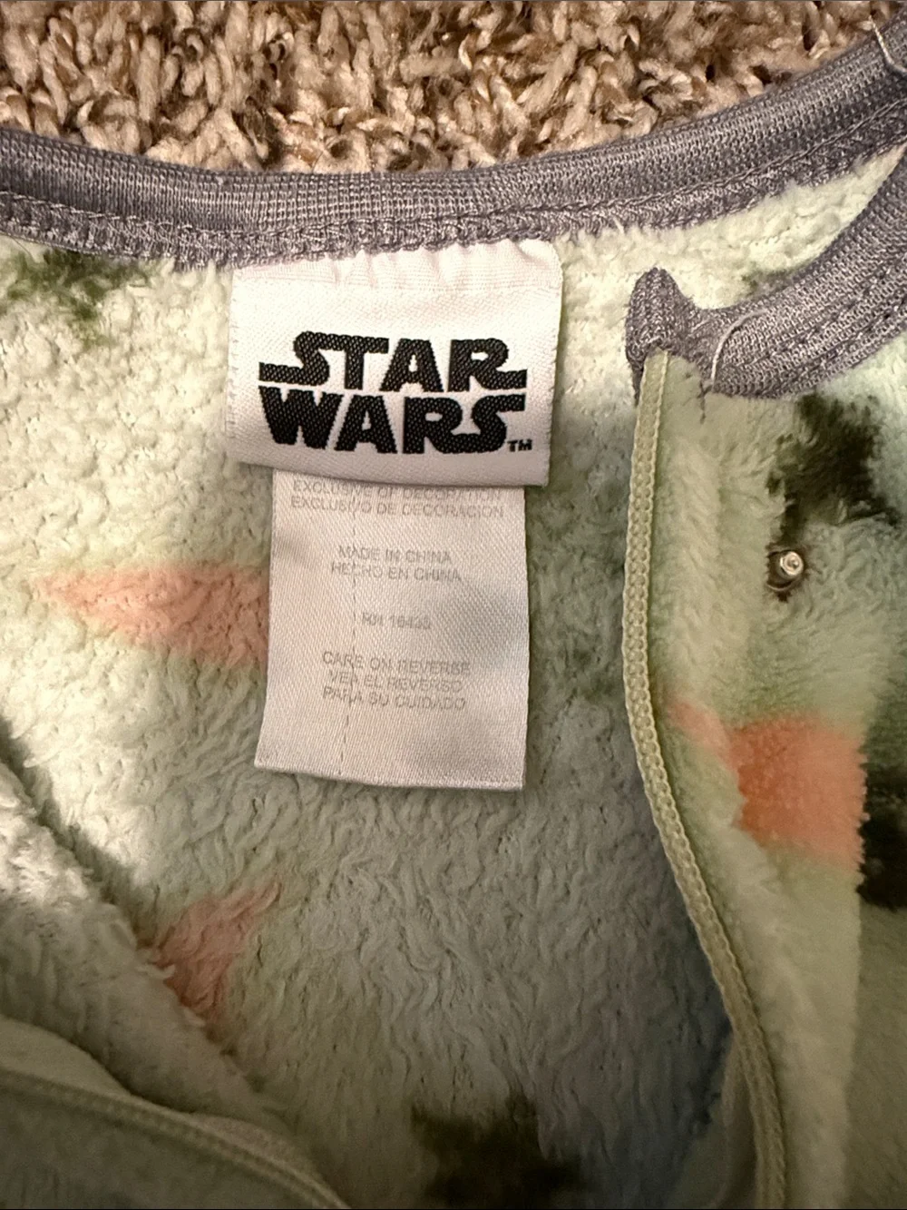 Cozy Star Wars Fleece Baby One-Piece Footed Pajamas